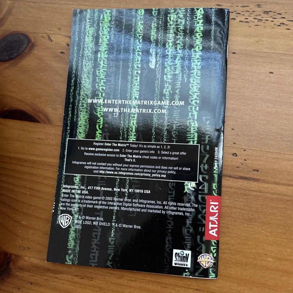 Enter the‎ Matrix CD-ROM (PC, 2003) 4 Disc Game, PC Game Vintage